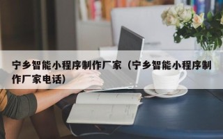 临夏宁乡智能小程序制作厂家（宁乡智能小程序制作厂家电话）